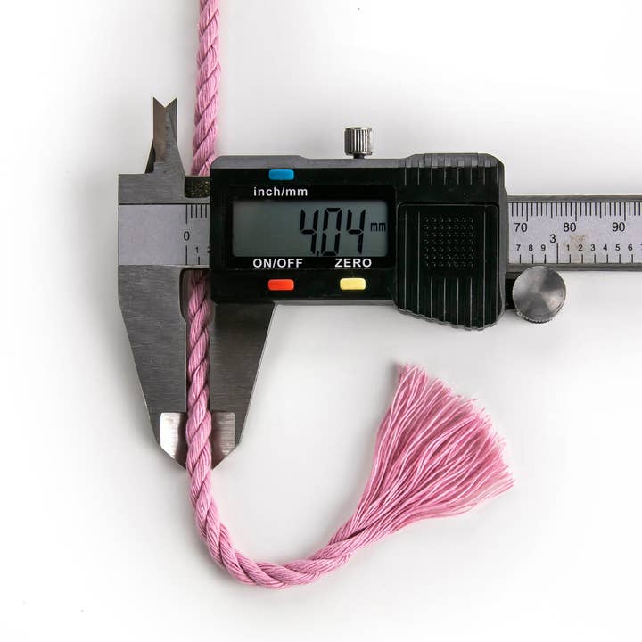 MB Cordas - Wholesale Cord - 4MM 3 Strand Twisted Macrame Cotton Rope 1kg DUSTY PINK Macrame Rope 3 ply Craft String4