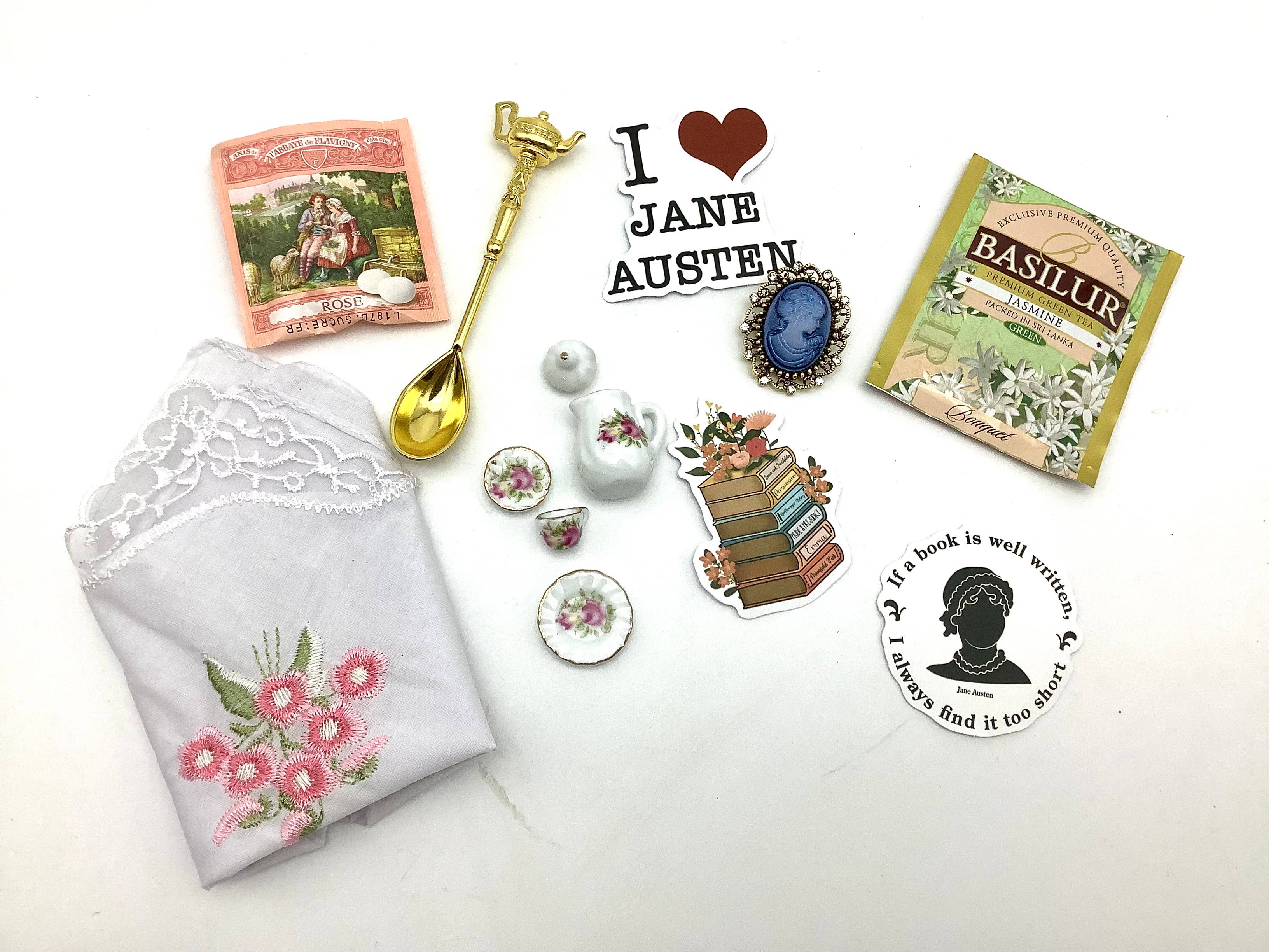 All Little Cute Things - Wholesale Gift Bag Set/Pack - Jane Austen Gift Set. Tin Gift Box filled with trinkets 6