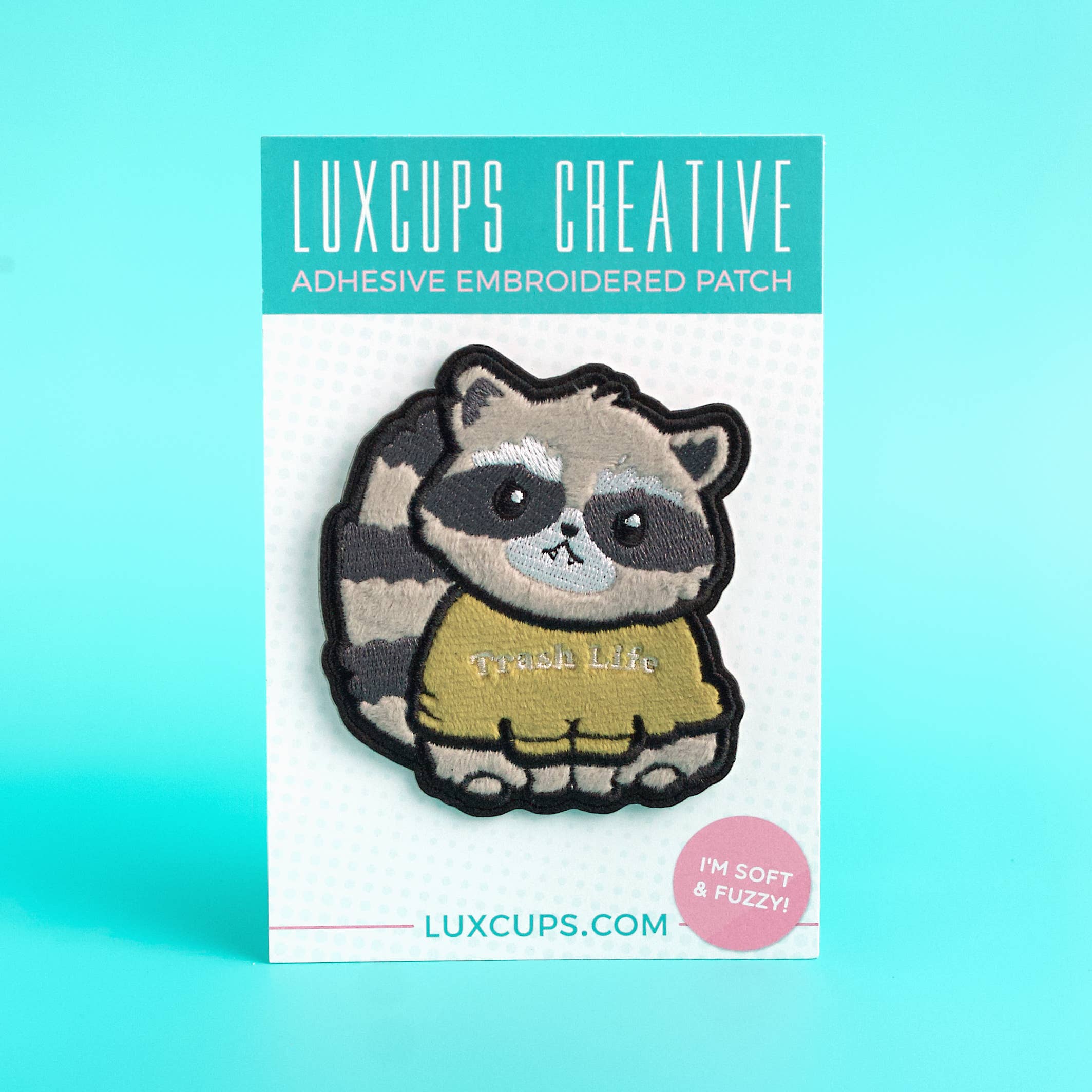 LuxCups Creative - Wholesale Patch - Raccoon Fuzzy Patch4