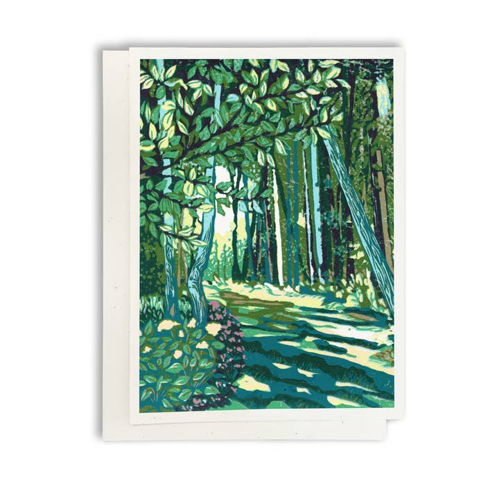 Peninsula Prints - Wholesale Everyday Greeting Card - Cedar Trail Blank Greeting Card