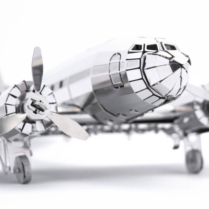 REMARKABLE DOUGLAS DC-3 MECHANICAL AIRCRAFT DIY model for wholesale by METAL-TIME INC.