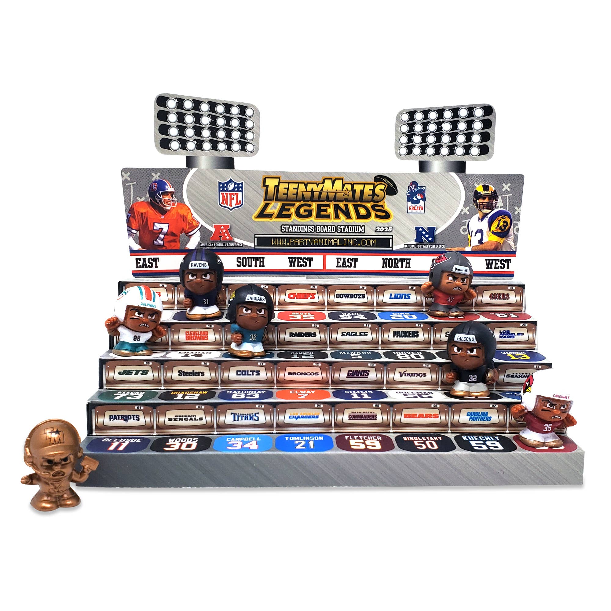 Party Animal, Inc. - Wholesale Sporting Game - Kids & Baby - TeenyMates Legends NFL Collector Tin 20251