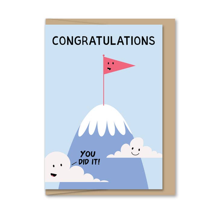 Maginating - Wholesale Congratulations Card - Mini Mt. Success (Enclosure-sized Congratulations Card)0