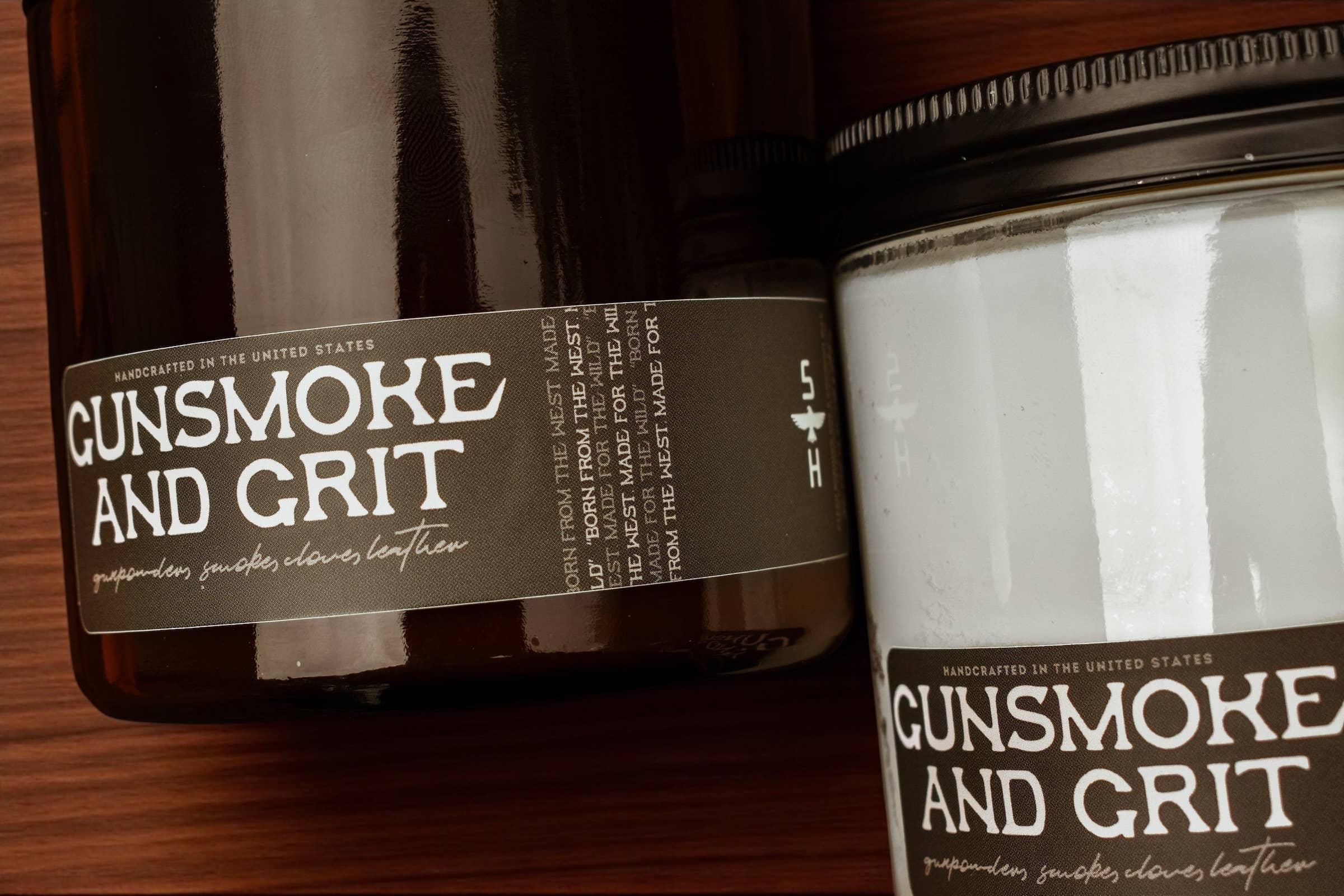 Seventh House Candle - Wholesale Jar/Filled Candle - GUNSMOKE & GRIT - Gunpowder & Clove Candle2