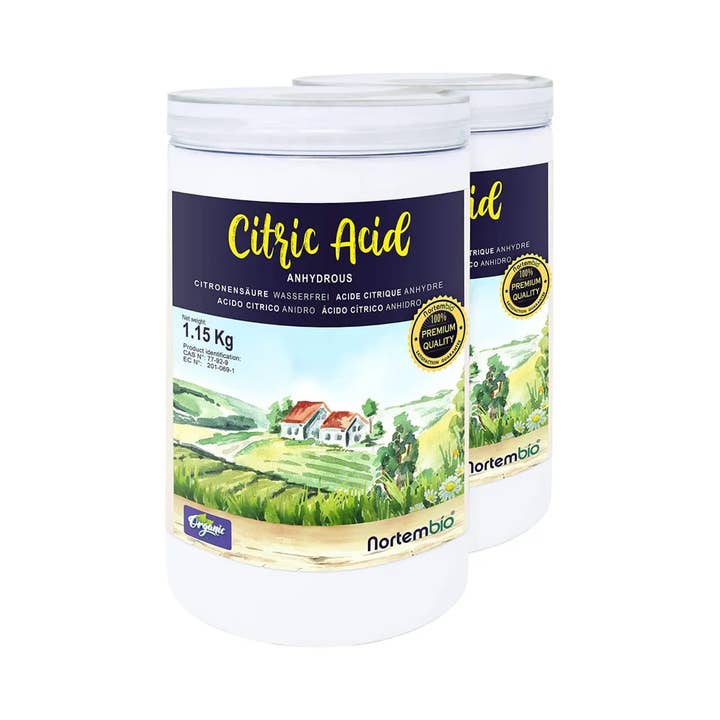 NORTEM BIO TECHNOLOGY GROUP - Vendita all'ingrosso Spray detergenti multiuso - Acido citrico organico 2X1,15 Kg. Acido citrico anidro