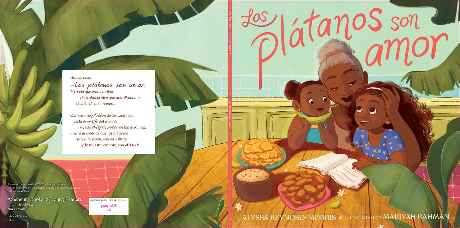 Simon & Schuster - Wholesale Preschool Book (3-5) - Los plátanos son amor (Plátanos Are Love) by Alyssa Reynoso-Morris1