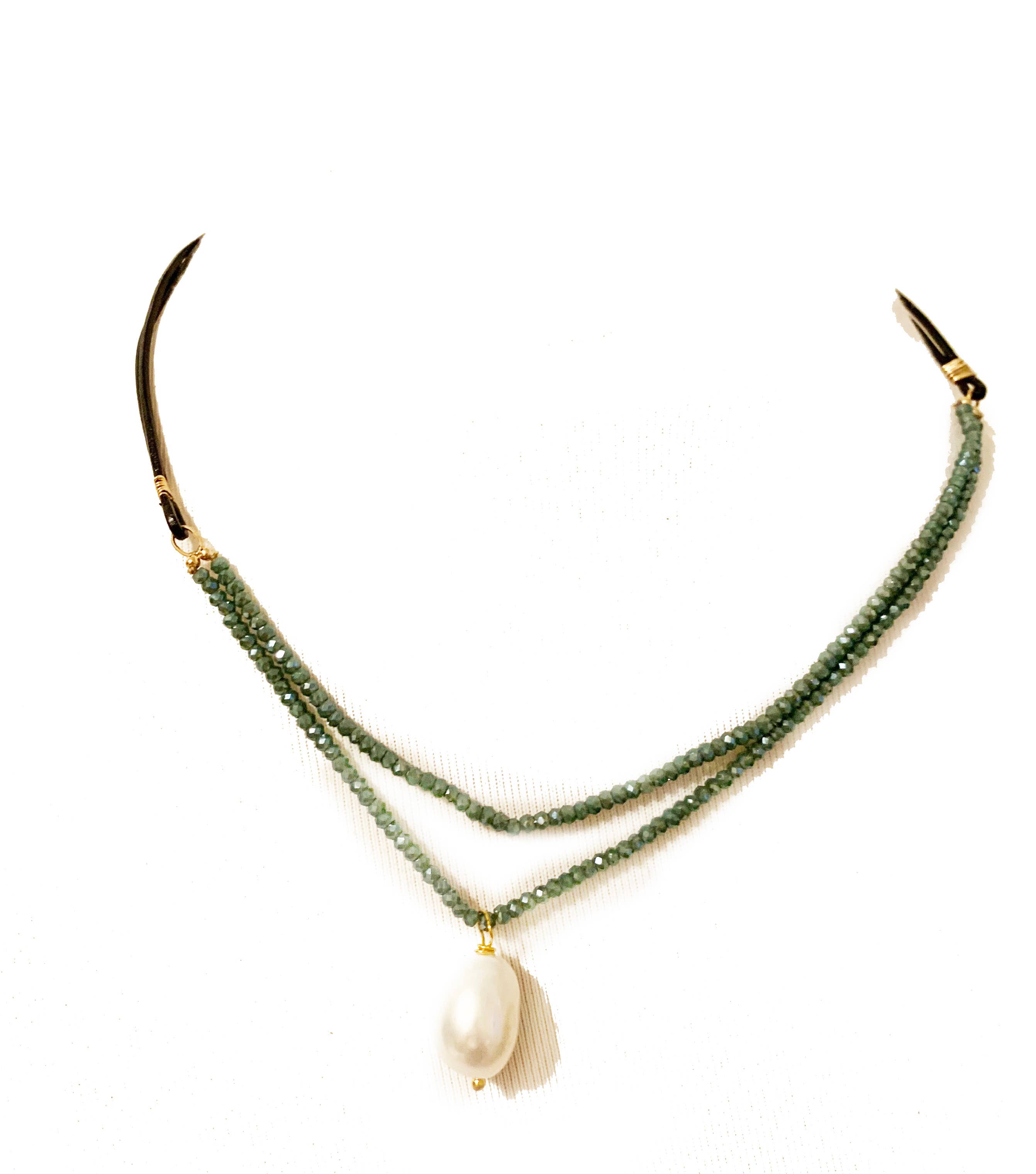 Hila - Wholesale Pendant/Charm Necklace - Cape Double Stranded Pendant Necklace14