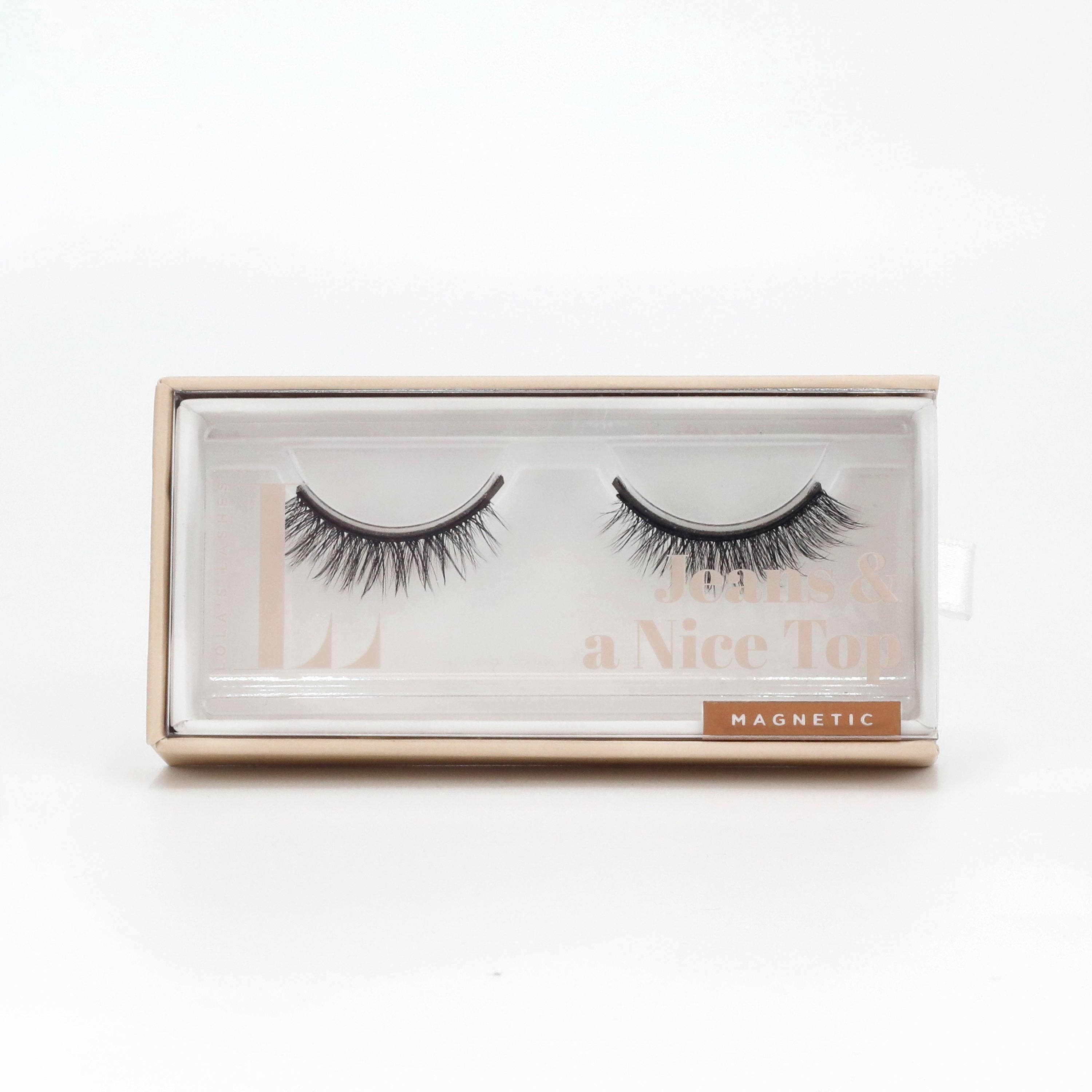 Lola's Lashes – cílios postiços por atacado – Jeans e um kit de forro e cílios magnéticos híbridos Nice Top8