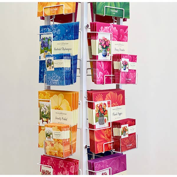 FreshCut Paper LLC - Wholesale Retailer Display - Paper & Novelty - Spinner Add-On: Mini Acrylic Pockets (set of 4)