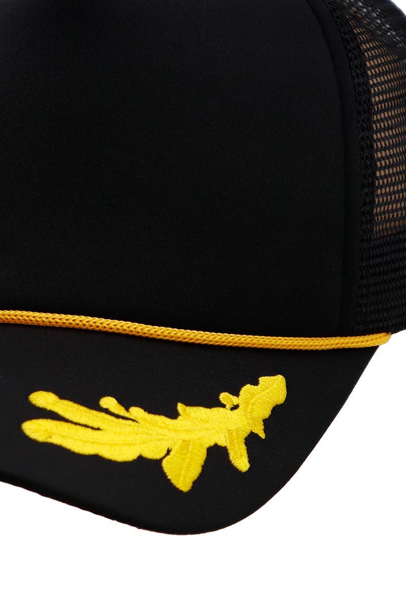 Cap Zone - Venta al por mayor Gorra trucker - Unisex - Gorra camionera Cap Zone Captain Oak Leaf de cinco paneles con espuma15