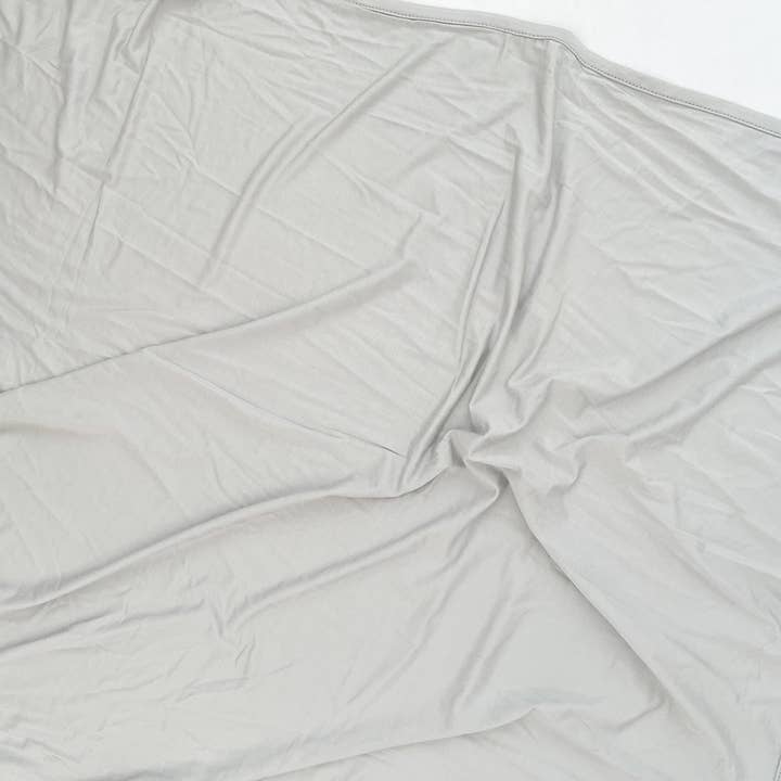 Bamboo Swaddle Blanket in Cement Gray for wholesale by NODNAL Co.