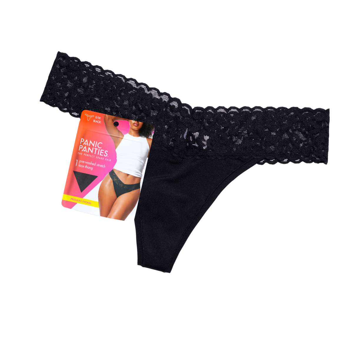 Panic Panties - Wholesale Underwear - Women's - Everyday Stretch Thong - Panic Panties Essentials0
