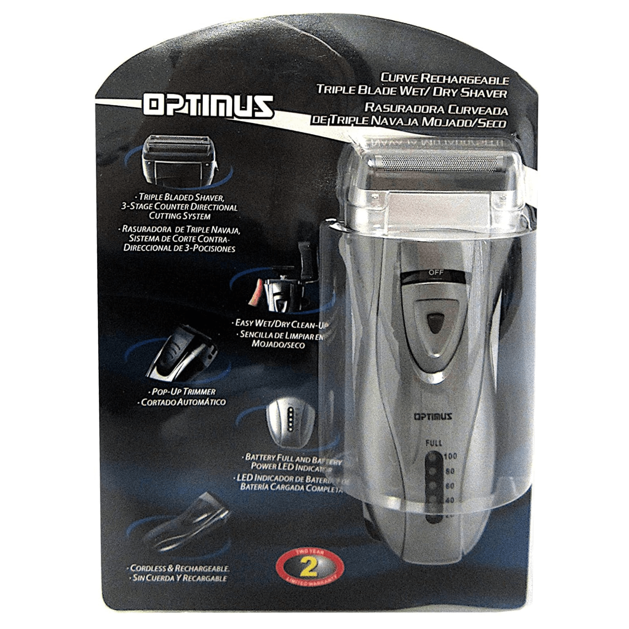 JupiterGear Home - Wholesale Electric Shaver - Men's - Optimus Cordless Rechargeable LED Shaver8