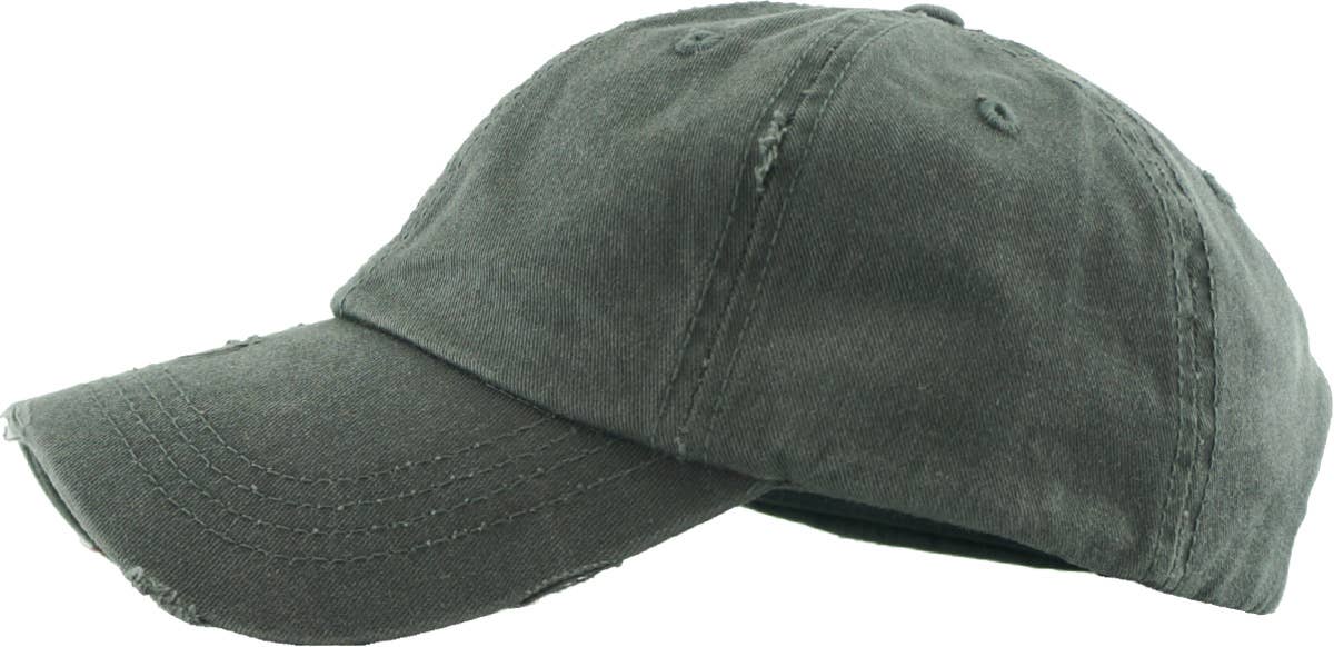 KBETHOS - Wholesale Ponytail Cap - Women's - Ponytail Washed Distressed Cotton Cap24