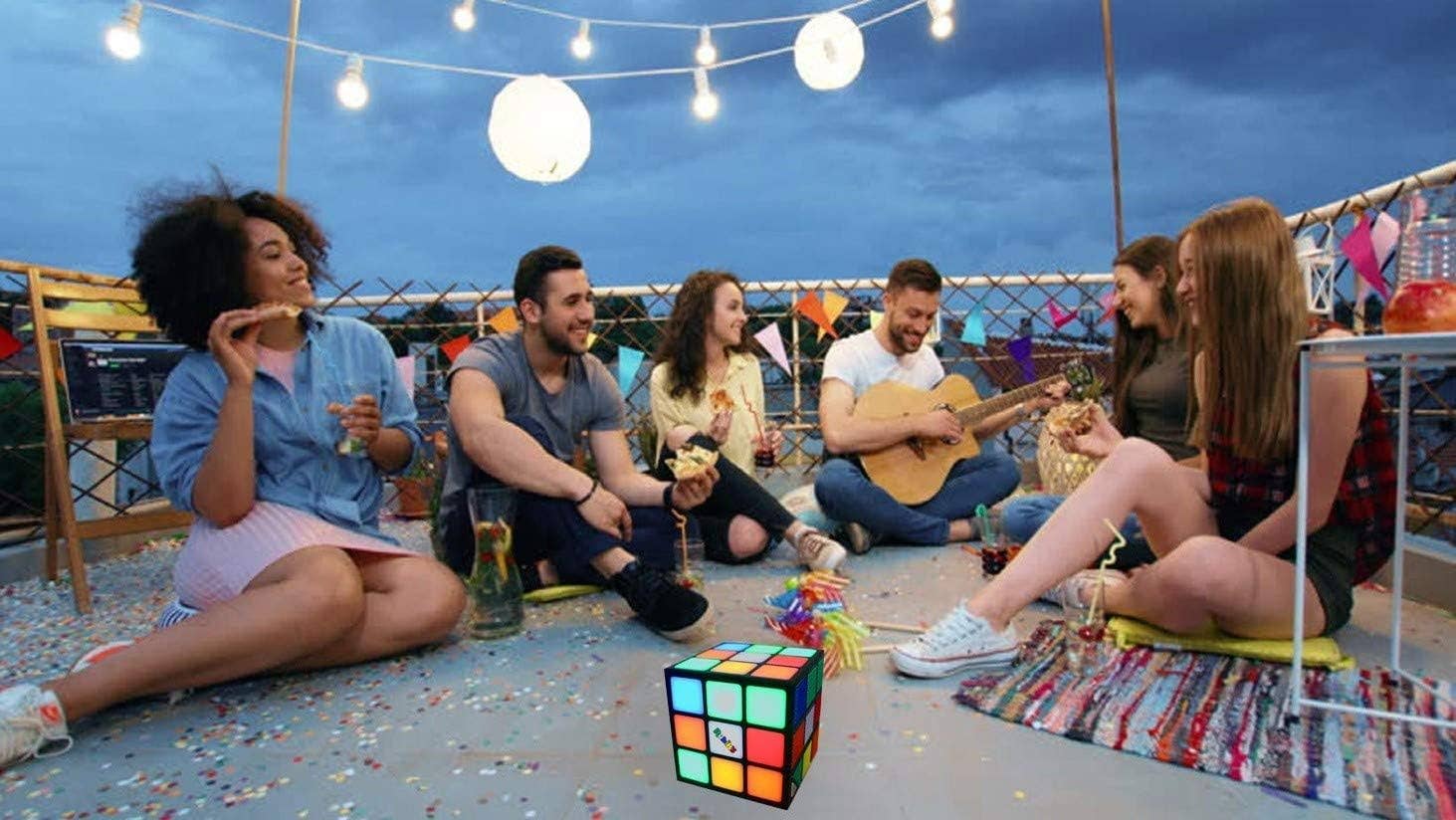 Brand Partners Group - Wholesale Speakers - Rubik's Portable LED Light-Up Cube Bluetooth Speaker6
