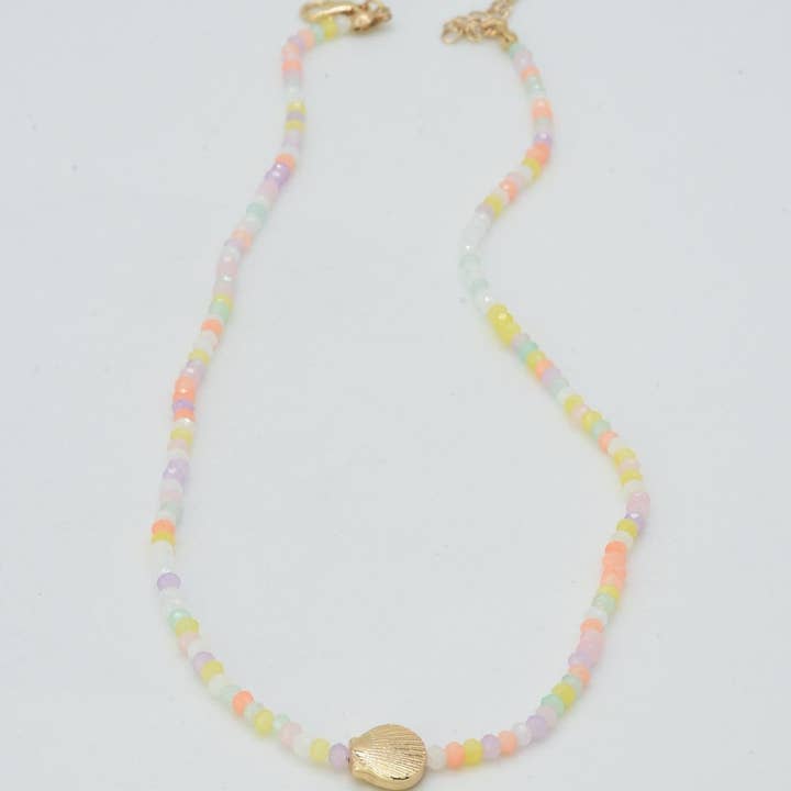 MiMi Wholesale - Wholesale Pendant/Charm Necklace - CN4372 Beaded Shell Pendant Necklace4