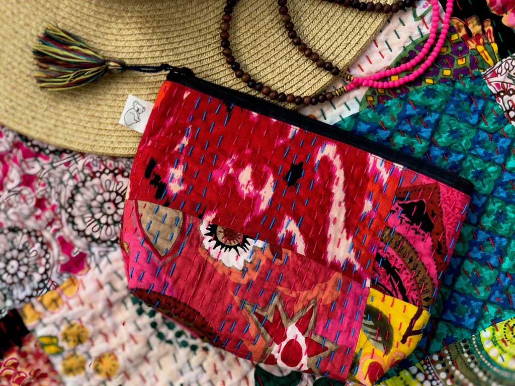 Quilted Koala - Vente Trousses de maquillage/cosmétique - Trousse de maquillage Boho - Multi-Bright Tone1