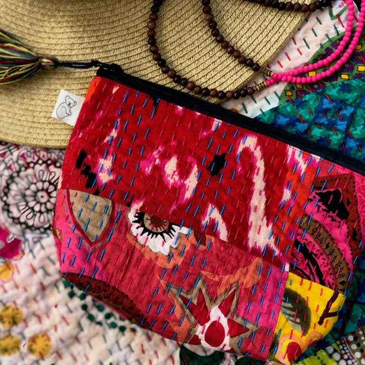 Quilted Koala - Vente Trousses de maquillage/cosmétique - Trousse de maquillage Boho - Multi-Bright Tone1