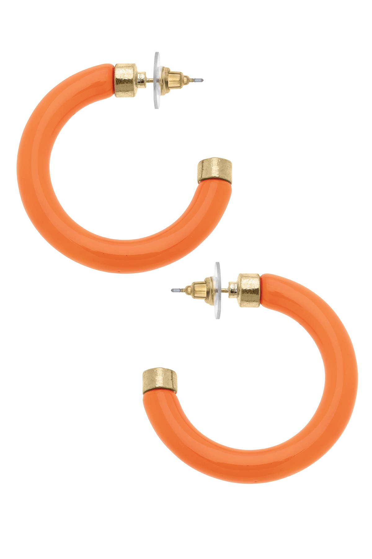 Canvas Style - Wholesale Hoop Earrings - Hillary Resin Hollow Hoop Earrings9