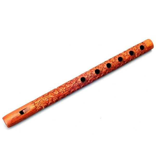 R. Expo/Song of India - Vendita all'ingrosso Strumenti musicali - Flauto in legno Sheesham intagliato