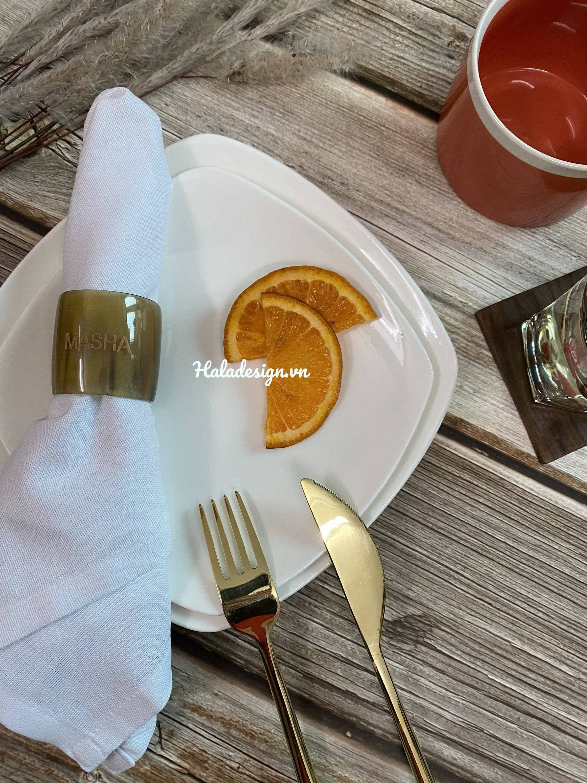 Hala Design – Engroshandel Servietring – Brugerdefineret Personlig Buffalo Horn Servietring1
