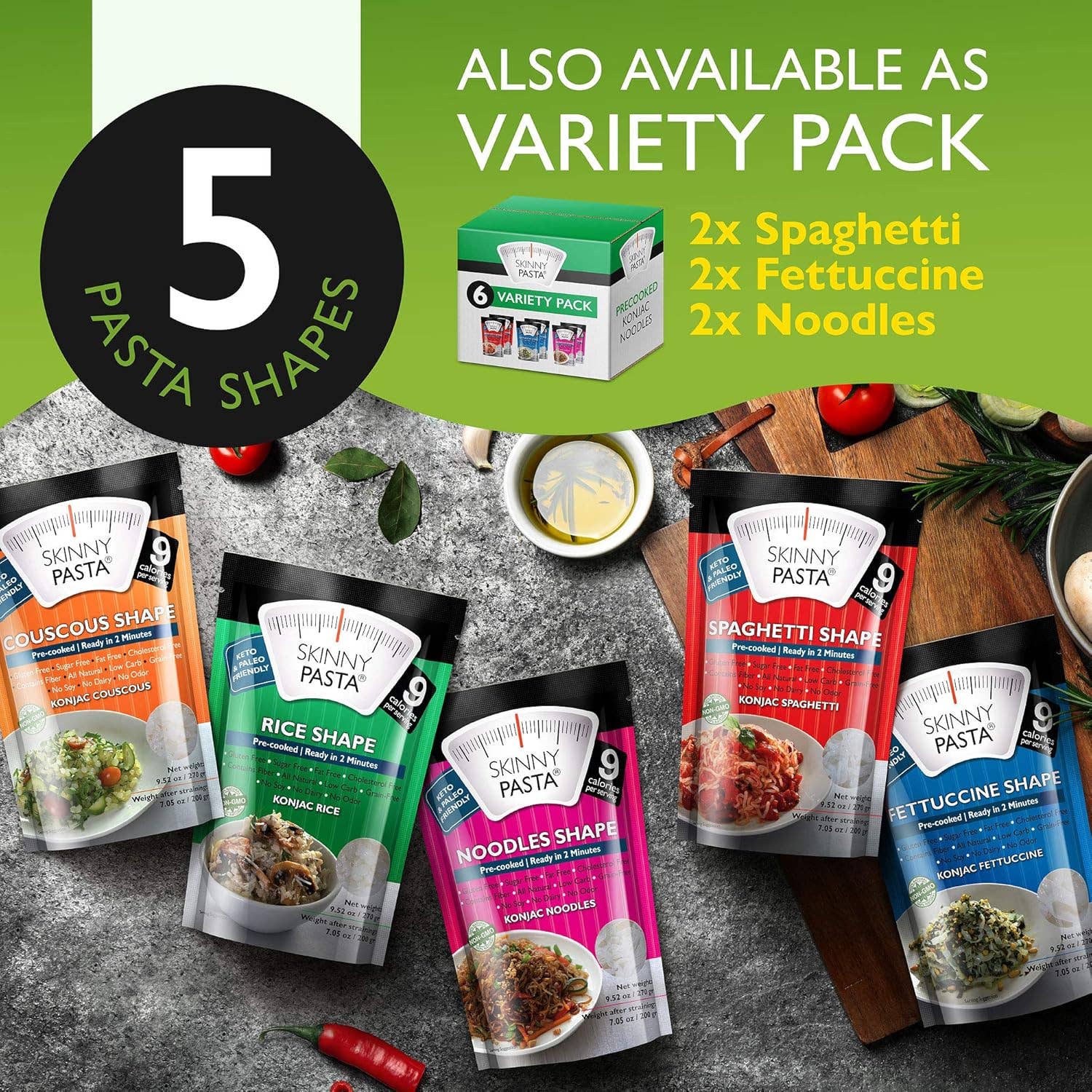 Wholesome Good - Vente Pâtes - La Vraie Skinny Pasta – Spaghetti Shirataki de Konjac 200 g6