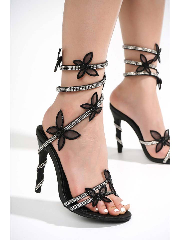 Productseeker - Wholesale High heels – Women’s - SH016 Rhinestone Flower Stiletto Heels17