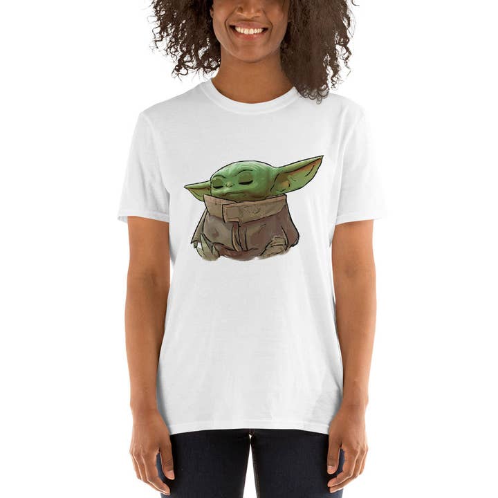El loco del Pelo Rizo - Wholesale Screen Printed T-Shirt - Unisex - Baby Yoda unisex t-shirt2