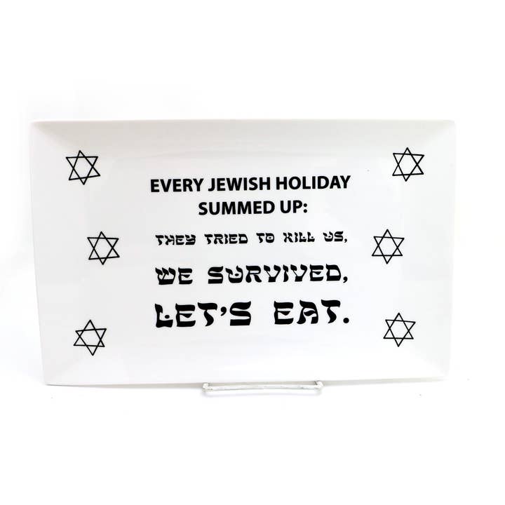 Lenny Mud - Wholesale Platter - Every Jewish Holiday Platter, Passover Celebration, Judaica