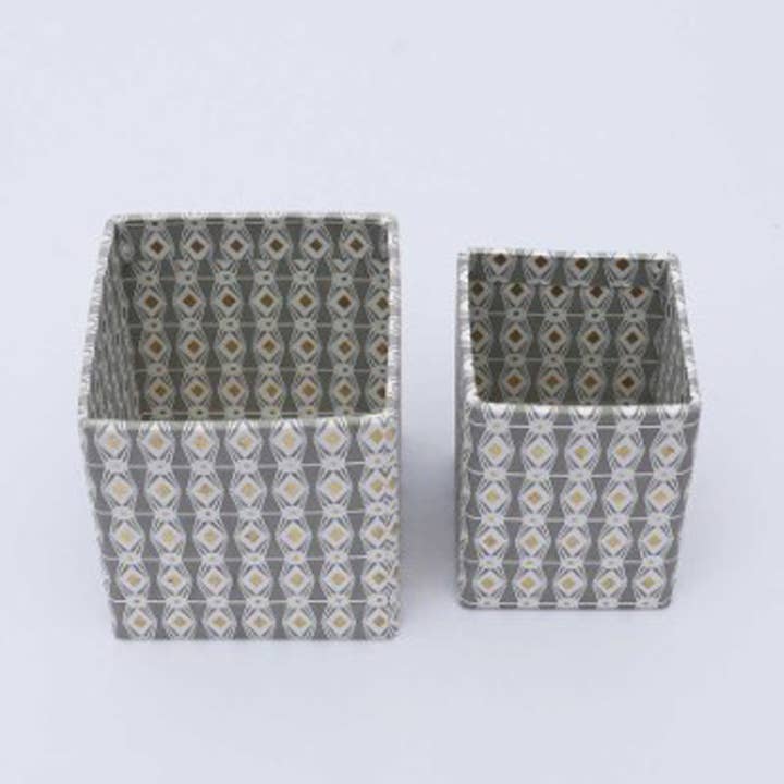 ExpoBazaar – wholesale Pen & pencil holder – Pen Holder | Geometric Square Pen Stand | Set of 23