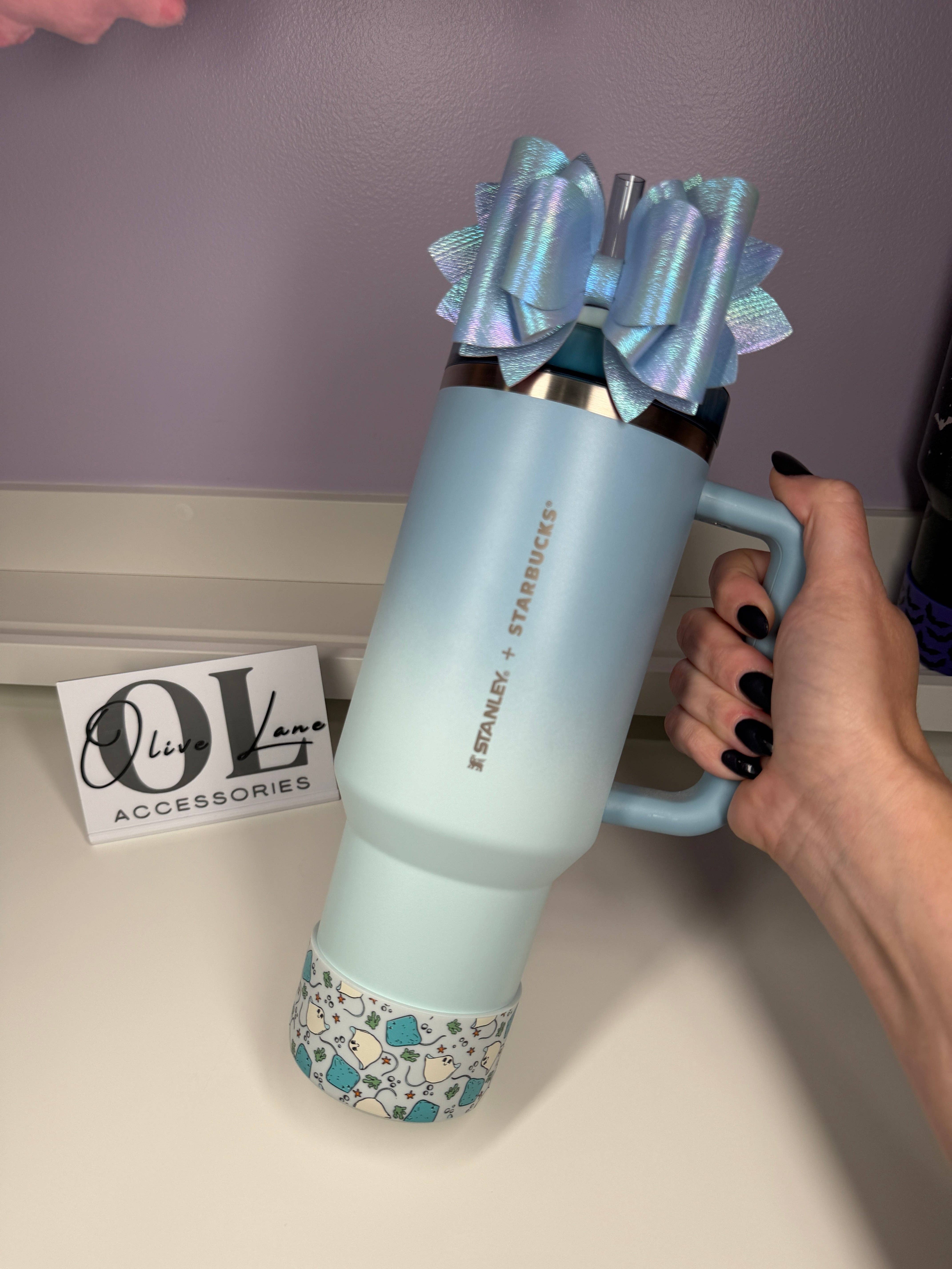 Olive Lane Accessories - Wholesale Insulated Mug/Tumbler - Smiling Stingray  - Silicone Tumbler Boot4