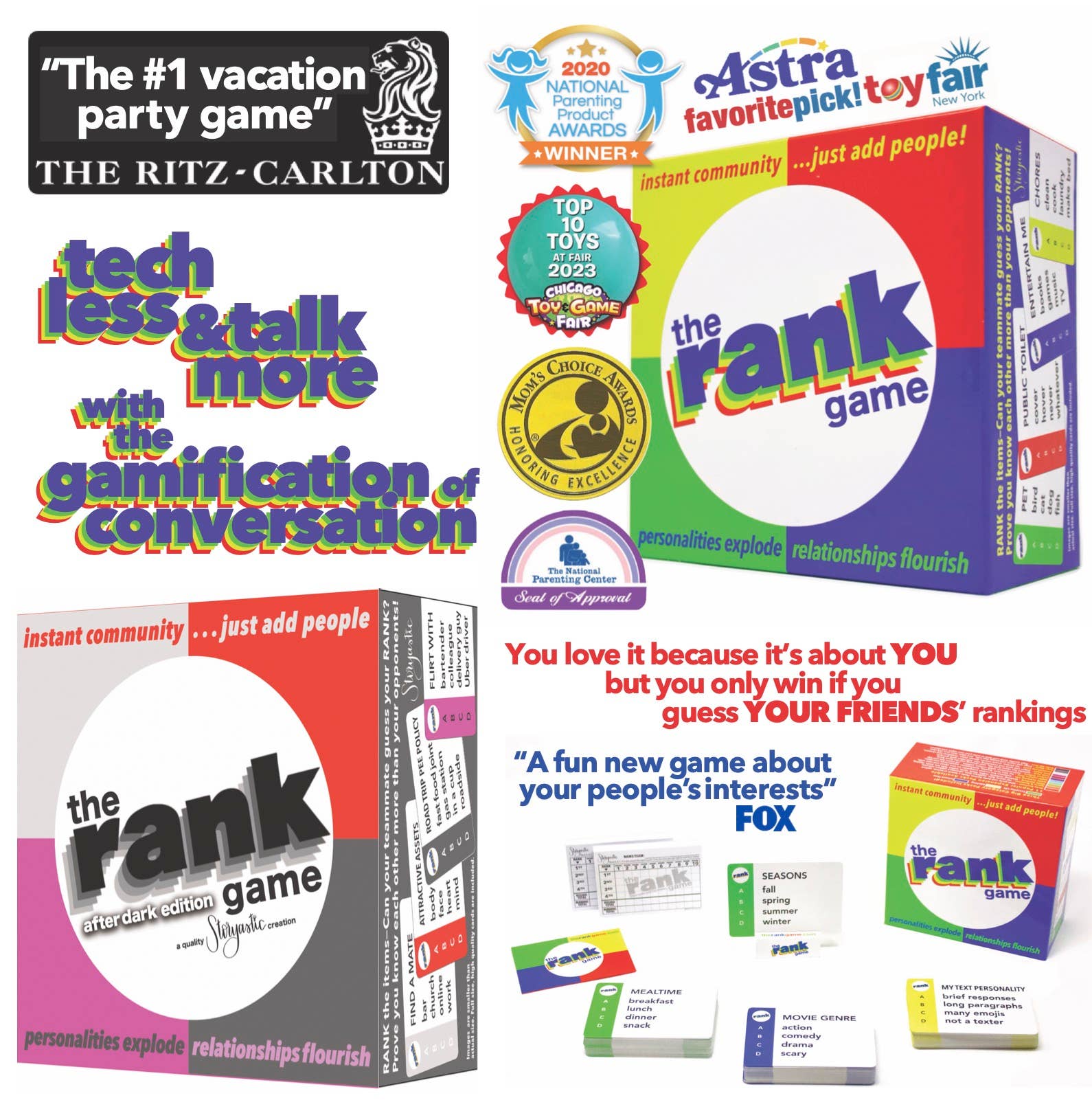 Storyastic - Venta al por mayor Juegos de cartas - El Juego de Rango🏆🏆Elección Favorita de ToyFair Nueva York +Otros Premios1