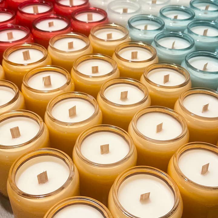 Flame2scent Candle Co. - Wholesale Jar/filled candle - Let it Snow - Christmas/Holiday Coconut Apricot Wax Candle2