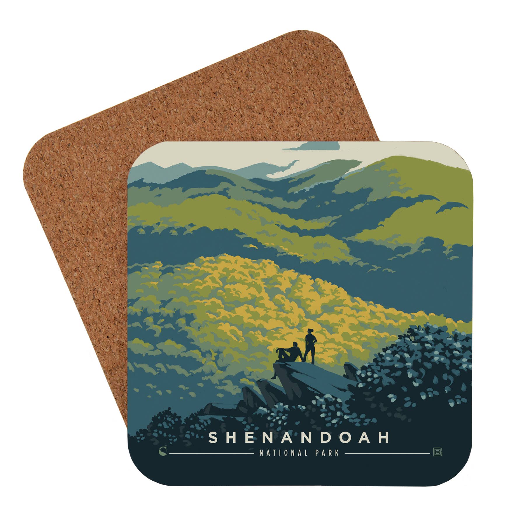 Tourist Courts - Wholesale Coasters - Shenandoah NP Blue Ridge Beauty Coaster0