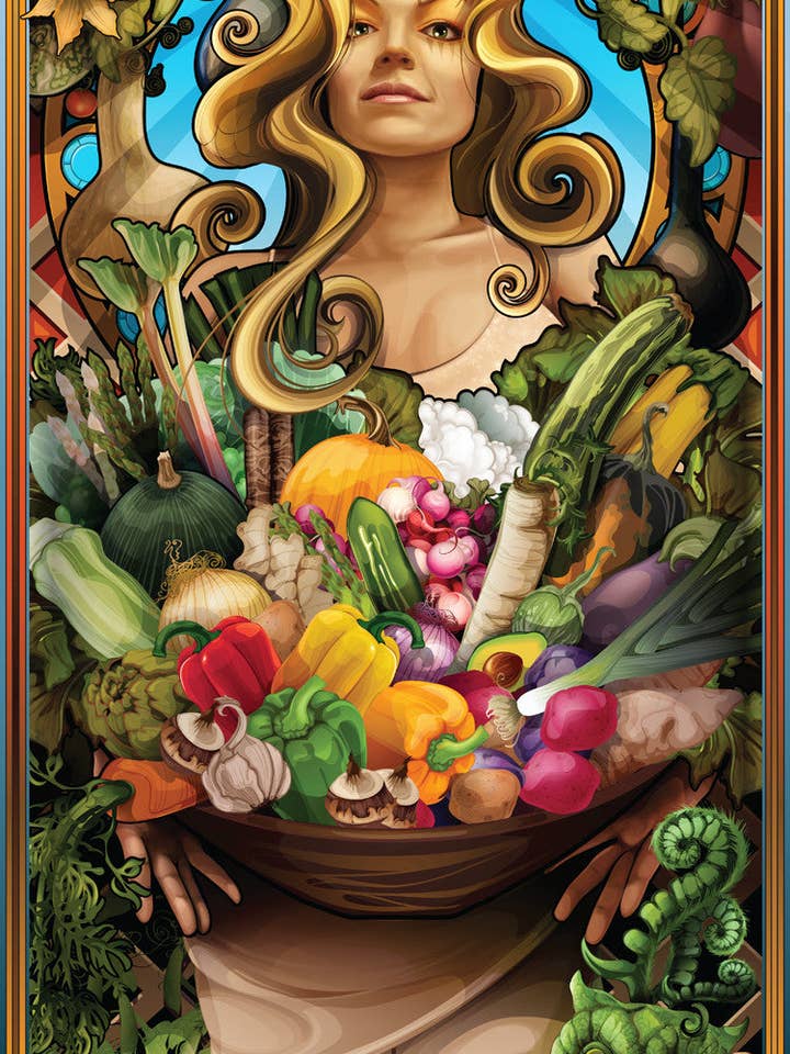 Déesse des légumes pour la vente par Echo Chernik