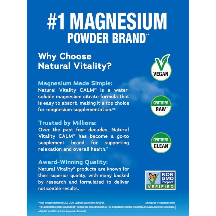 BranVx Distributors - Wholesale Powdered Health Drink - Natural Vitality Calm Magnesium Supplement Powder 8 Oz2