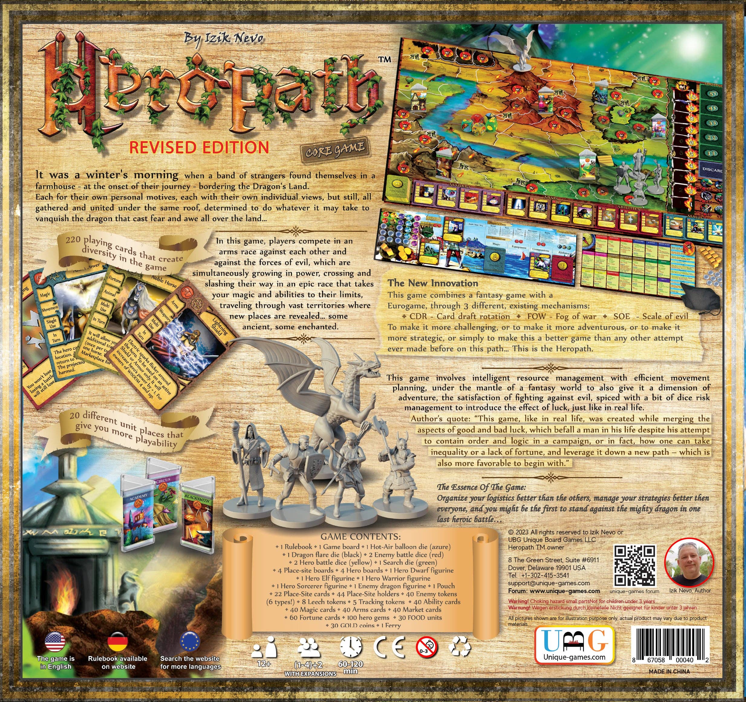 QMDirect - Wholesale Board Game - Heropath: Dragon Roar - Revised Edition1