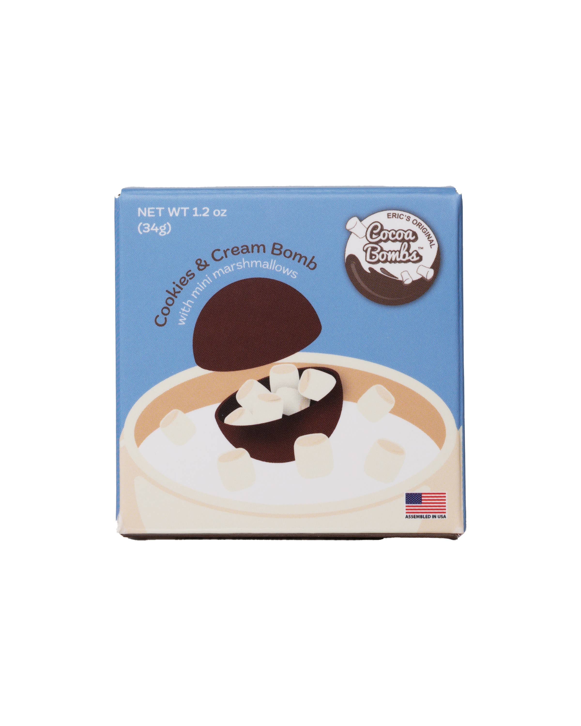 Cocoa Bombs™ – Kit/preparado de chocolate quente por atacado – 1 Pacote de Cookies e Creme de Bombas de Cacau