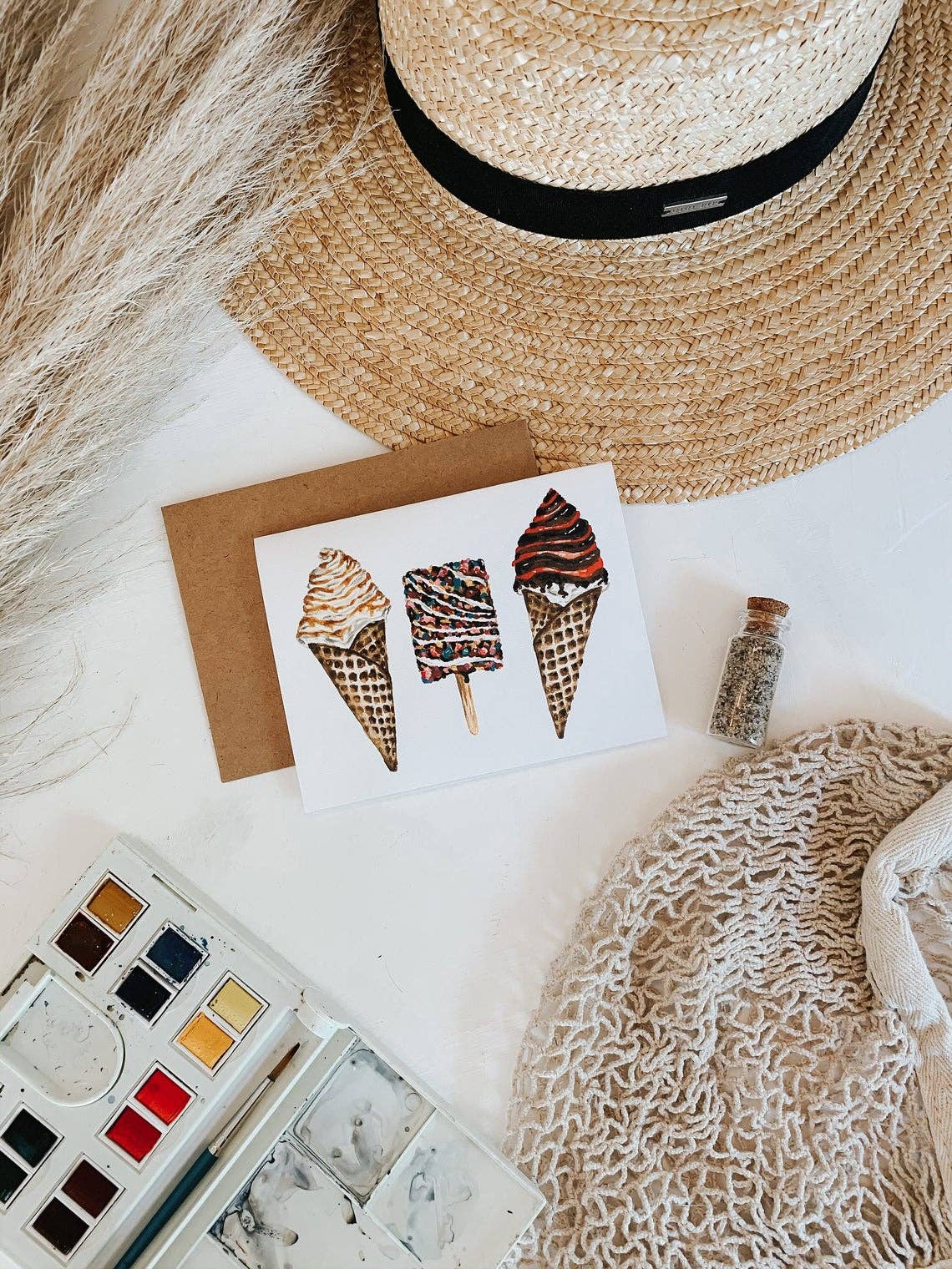 MacaelaMade – wholesale Everyday greeting card – Ice Cream Waffle Cone Card0