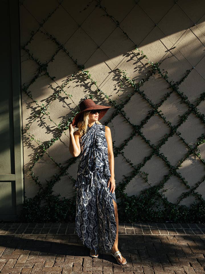 Calças Abertas à Frente com Laço na Cintura por atacado de Escapada Living