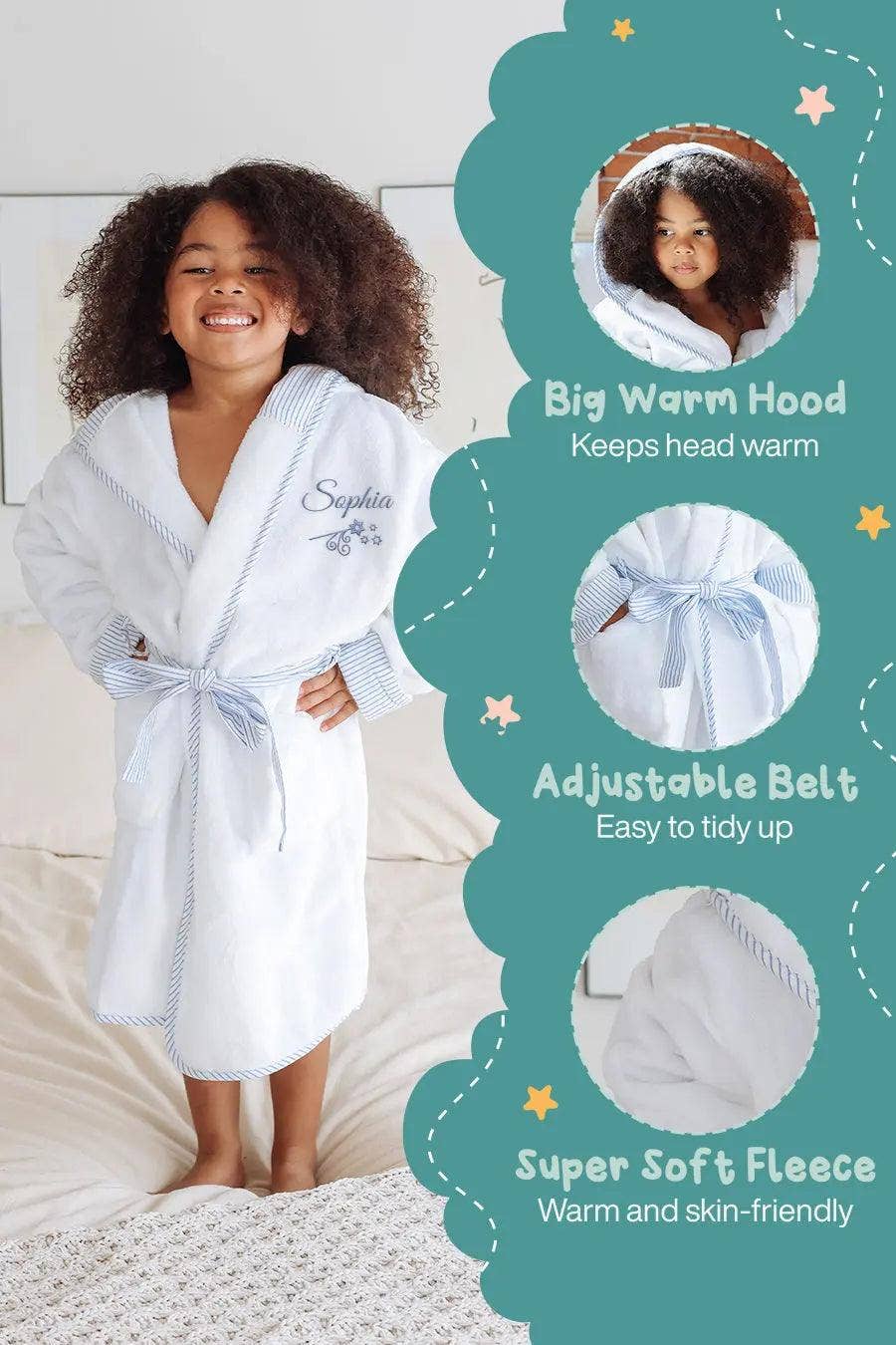 Lotus Linen - Wholesale Robe - Kids - Kids Plush Robe – Ultra Soft, Safe & Cozy for Toddlers & Kids9