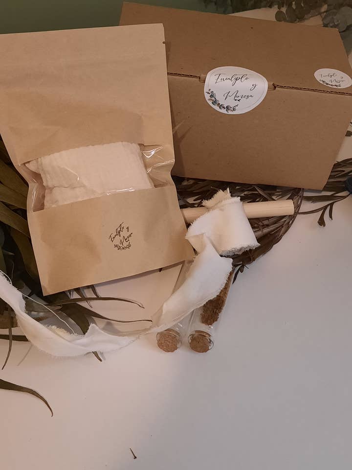 Kit estampación botánica con hojas para venta al por mayor de Eucalipto y mimosa