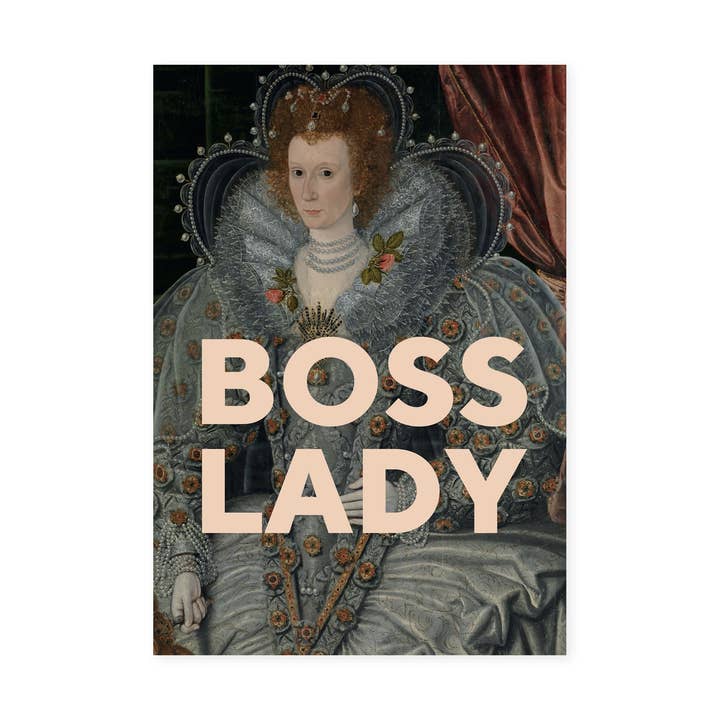 Boss Lady by Oh Fine Arts Postcard for wholesale by East End Prints - Greetings Cards & Postcards