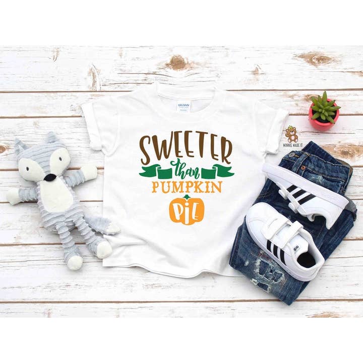 Sweeter Than Pumpkin - Camisa para niños para venta al por mayor de Minnie Made It