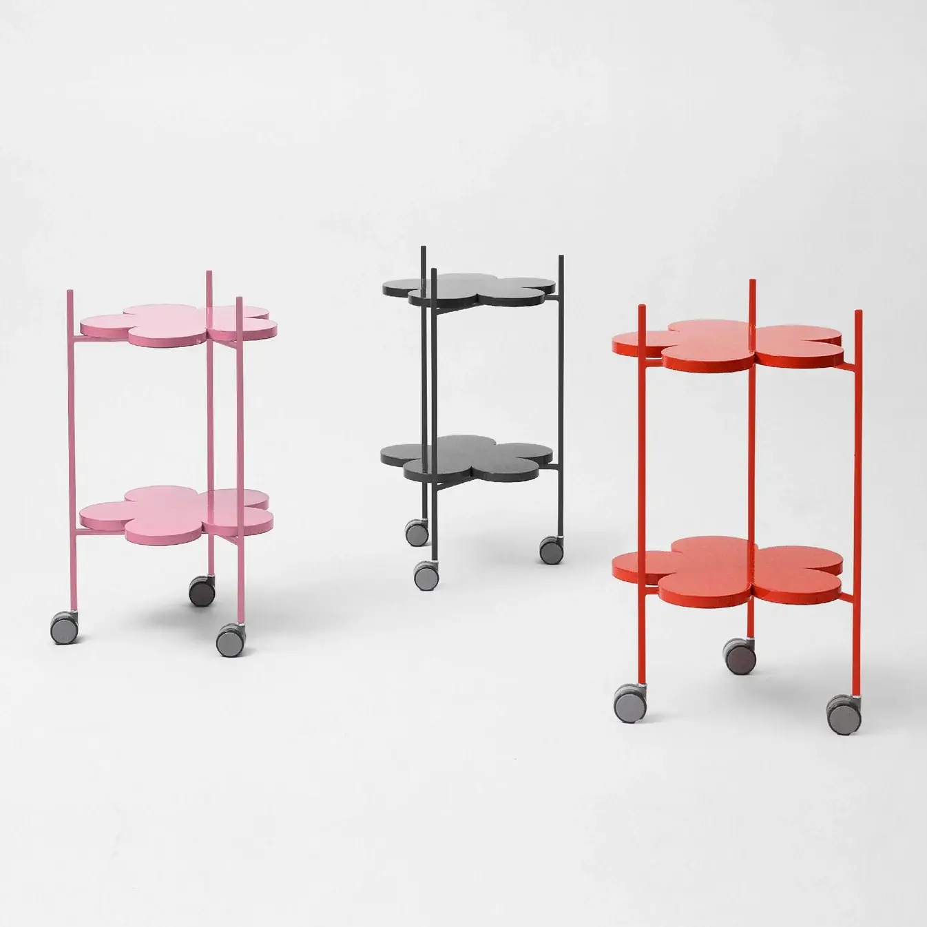 PDM Brand - Wholesale Side Table - DAISY TROLLEY – Compact Rolling Side Table with Wheels2