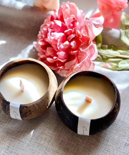 Crazy About Candles - Wholesale Jar/Filled Candle - Coconut Wax Candle in Coconut Shell - Eco-Friendly and Sustainable Home Decor3