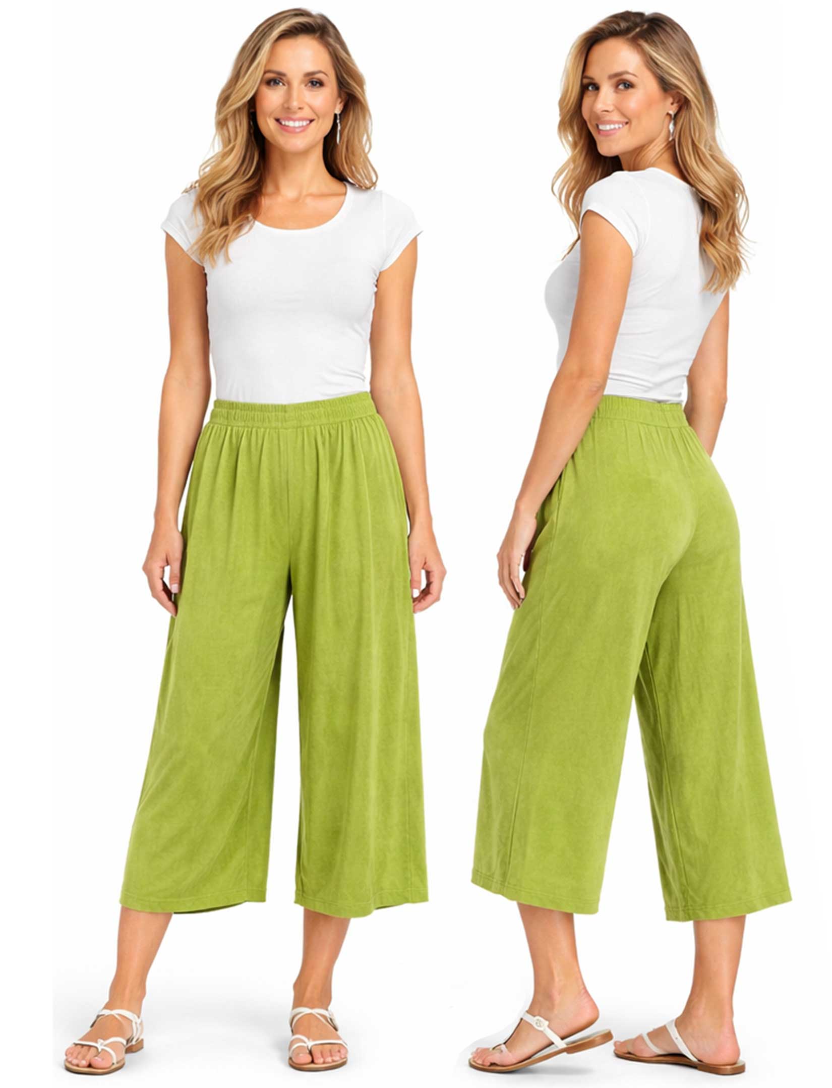 The Magic Scarf Company - Wholesale Pants - Women's - 1248 - Slinky TravelWear Capris17