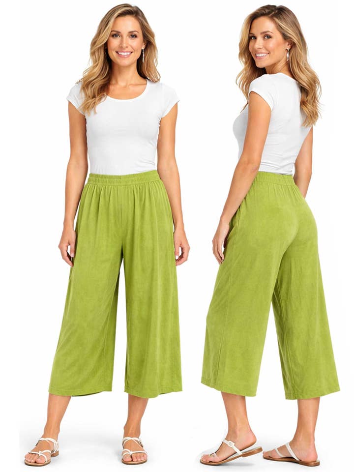 The Magic Scarf Company - Wholesale Pants - Women's - 1248 - Slinky TravelWear Capris17