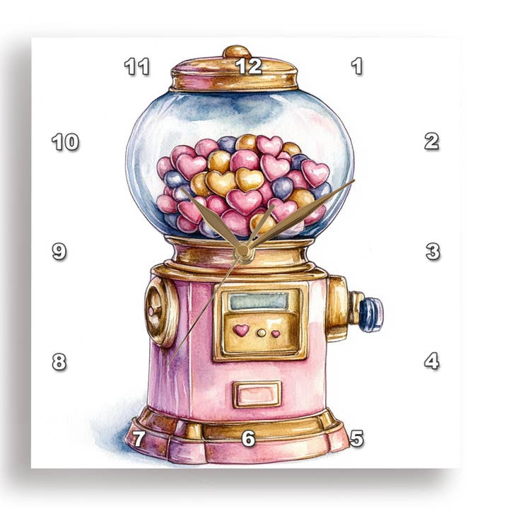 3dRose, Ilustração de Máquina de Chicletes Cor-de-Rosa, Relógio de Parede e outras tendências em Compre máquina para relógio parede B2B. Devoluções gratuitas e condições de pagamento a 60 dias na Faire na Faire.