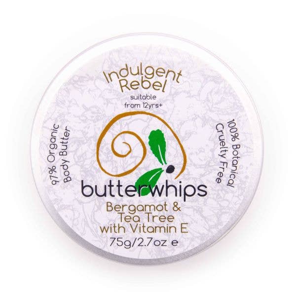 Indulgent Rebel - Organic Whipped Shea Body Butter 75g for wholesale by Butterwhips Ltd